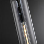7 Inch Clear Glass Cylinder Pendant Light - Machinist