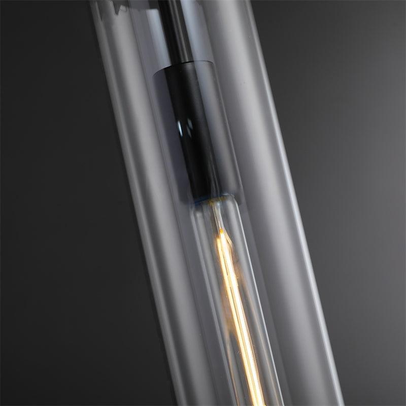 7 Inch Clear Glass Cylinder Pendant Light - Machinist