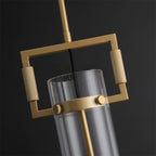 7 Inch Clear Glass Cylinder Pendant Light - Machinist