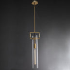 7 Inch Clear Glass Cylinder Pendant Light - Machinist