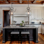 14 Inch Clear Glass Globe Pendant Light - Machinist