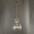 14 Inch Clear Glass Globe Pendant Light - Machinist