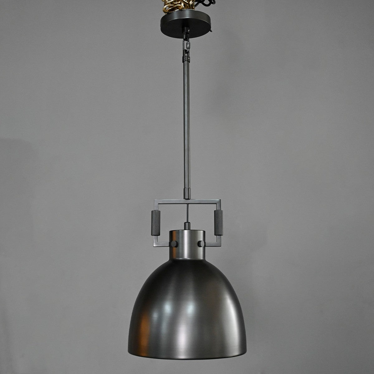10 Inch Brass Dome Pendant Light - Machinist