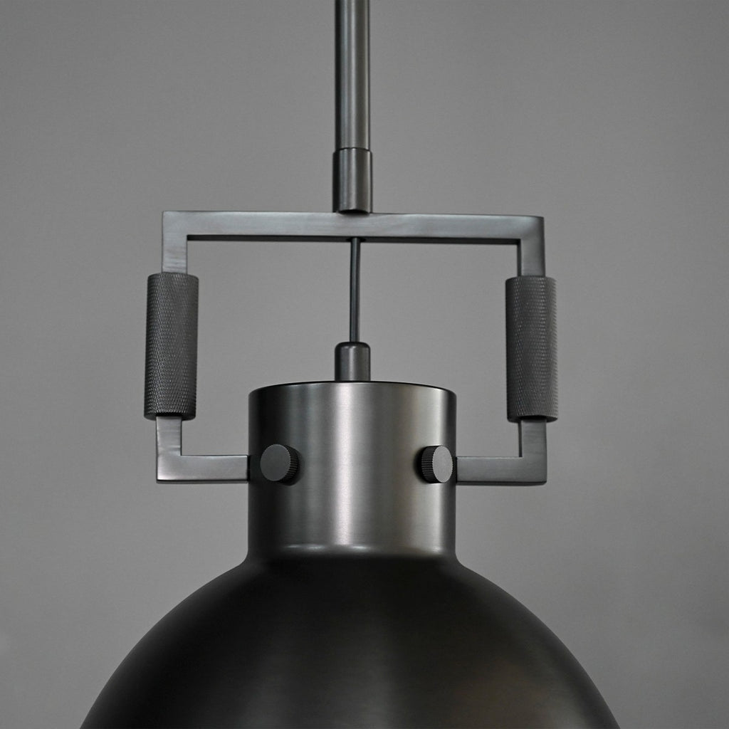 10 Inch Brass Dome Pendant Light - Machinist