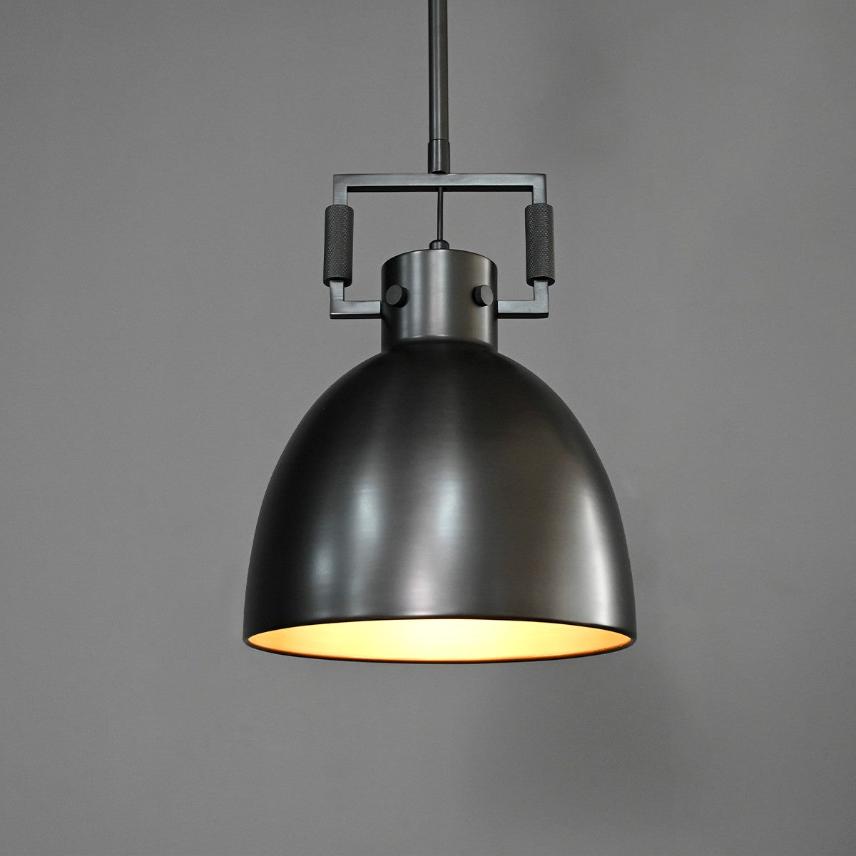 10 Inch Brass Dome Pendant Light - Machinist