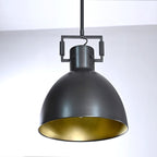 14 Inch Brass Dome Pendant Light - Machinist