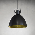 18 Inch Brass Dome Pendant Light - Machinist
