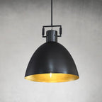 18 Inch Brass Dome Pendant Light - Machinist