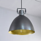 18 Inch Brass Dome Pendant Light - Machinist