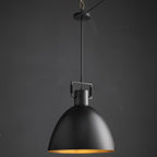 18 Inch Brass Dome Pendant Light - Machinist