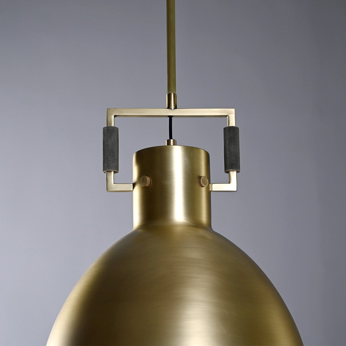14 Inch Brass Dome Pendant Light - Machinist