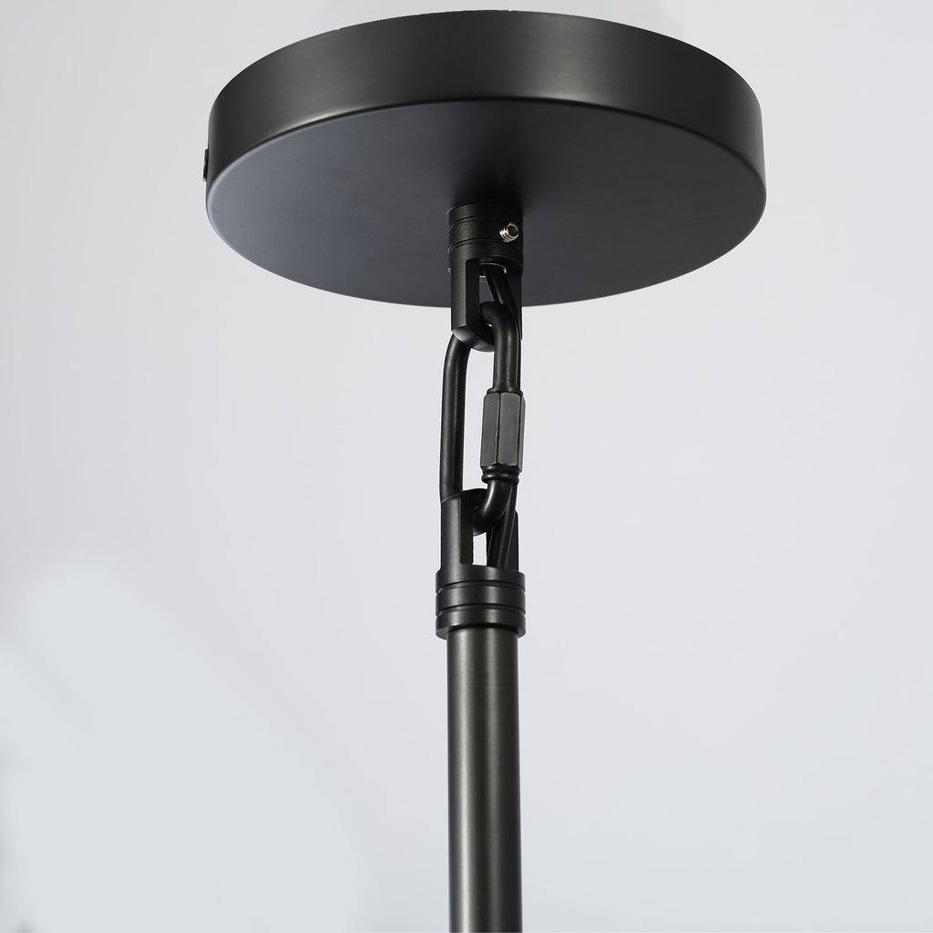 10 Inch Milk Glass Dome Pendant Light - Machinist