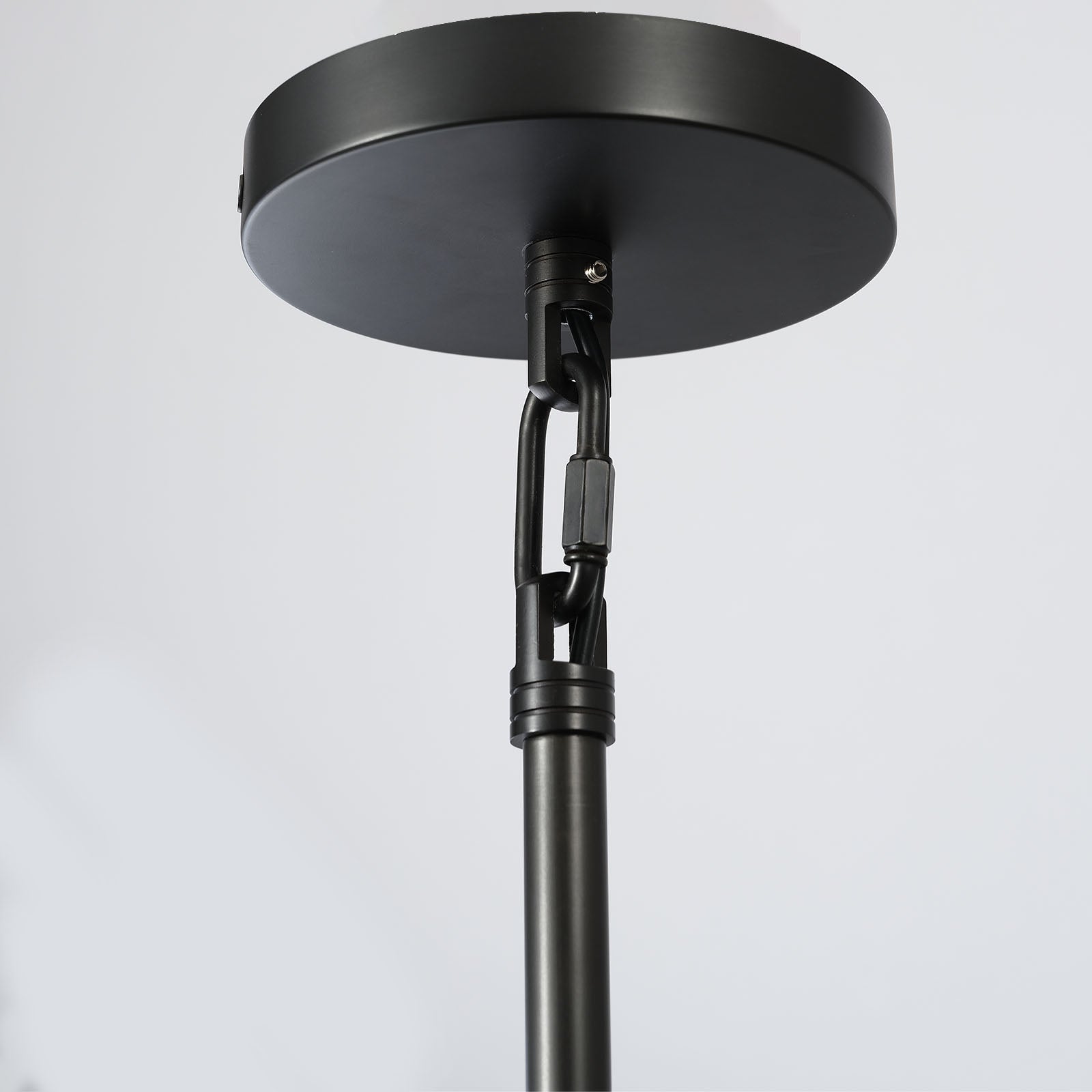 18 Inch Milk Glass Dome Pendant Light - Machinist