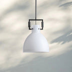 10 Inch Milk Glass Dome Pendant Light - Machinist