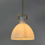 Suspension cloche en verre opalin de 36 cm - Machinist