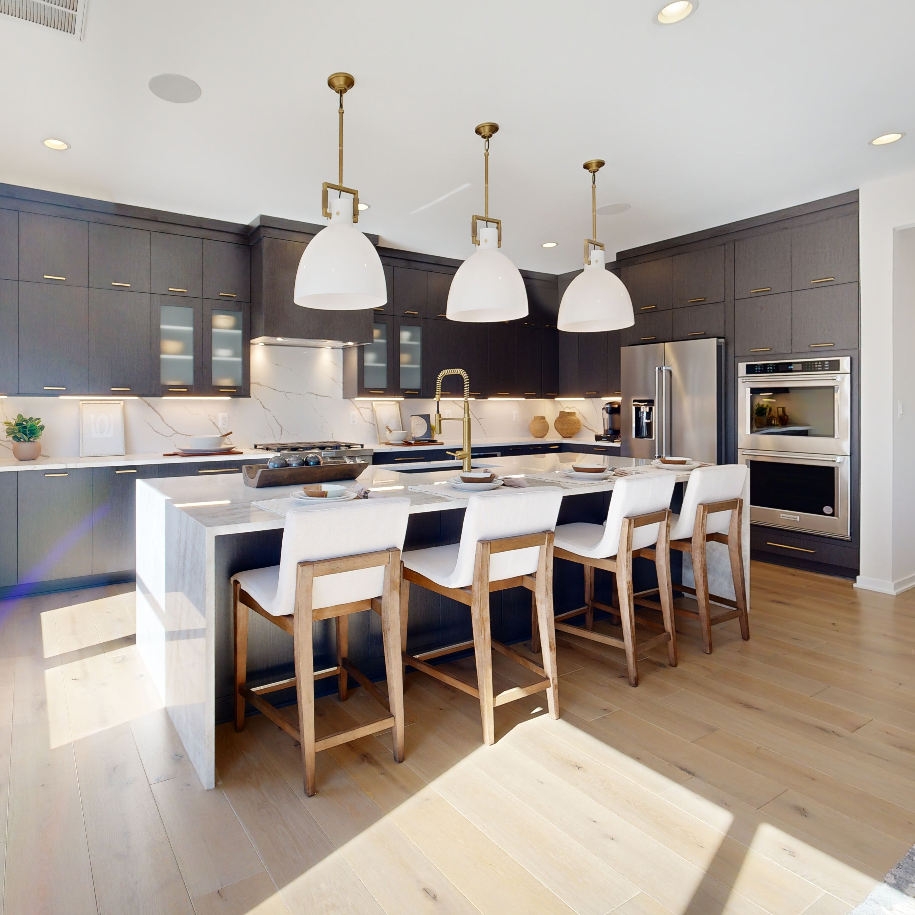 18 Inch Milk Glass Dome Pendant Light - Machinist