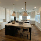 18 Inch Milk Glass Bell Pendant Light - Machinist