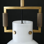 10 Inch Milk Glass Dome Pendant Light - Machinist