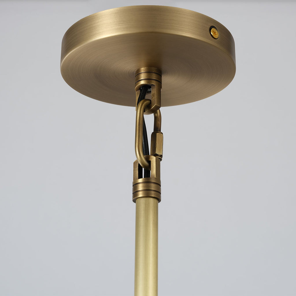10 Inch Milk Glass Dome Pendant Light - Machinist