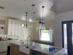 14 Inch Clear Glass Dome Pendant Light - Machinist