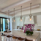 14 Inch Clear Glass Dome Pendant Light - Machinist