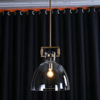 Suspension cloche en verre transparent de 36 cm - Machinist