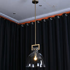 Suspension cloche en verre transparent de 36 cm - Machinist