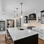 14 Inch Clear Glass Bell Pendant Light - Machinist