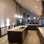 18 Inch Clear Glass Dome Pendant Light - Machinist