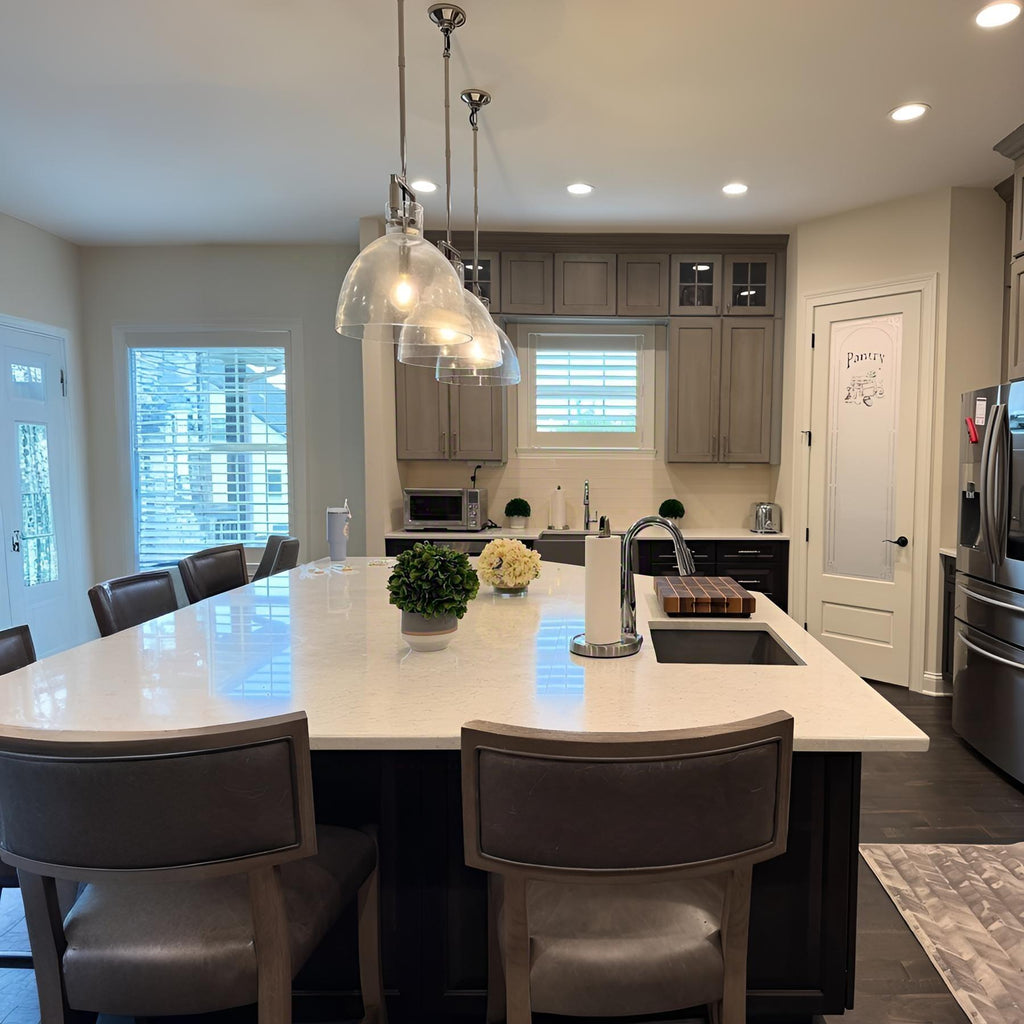 18 Inch Clear Glass Dome Pendant Light - Machinist