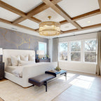 37 Inch Ribbed Glass Round Chandelier - San Marco