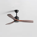 42 Inch Three Walnut Blade Quiet Ceiling Fan - Timberline