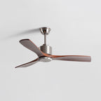 42 Inch Three Walnut Blade Quiet Ceiling Fan - Timberline