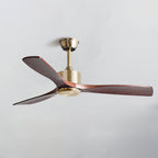 52 Inch Three Walnut Blade Quiet Ceiling Fan - Timberline