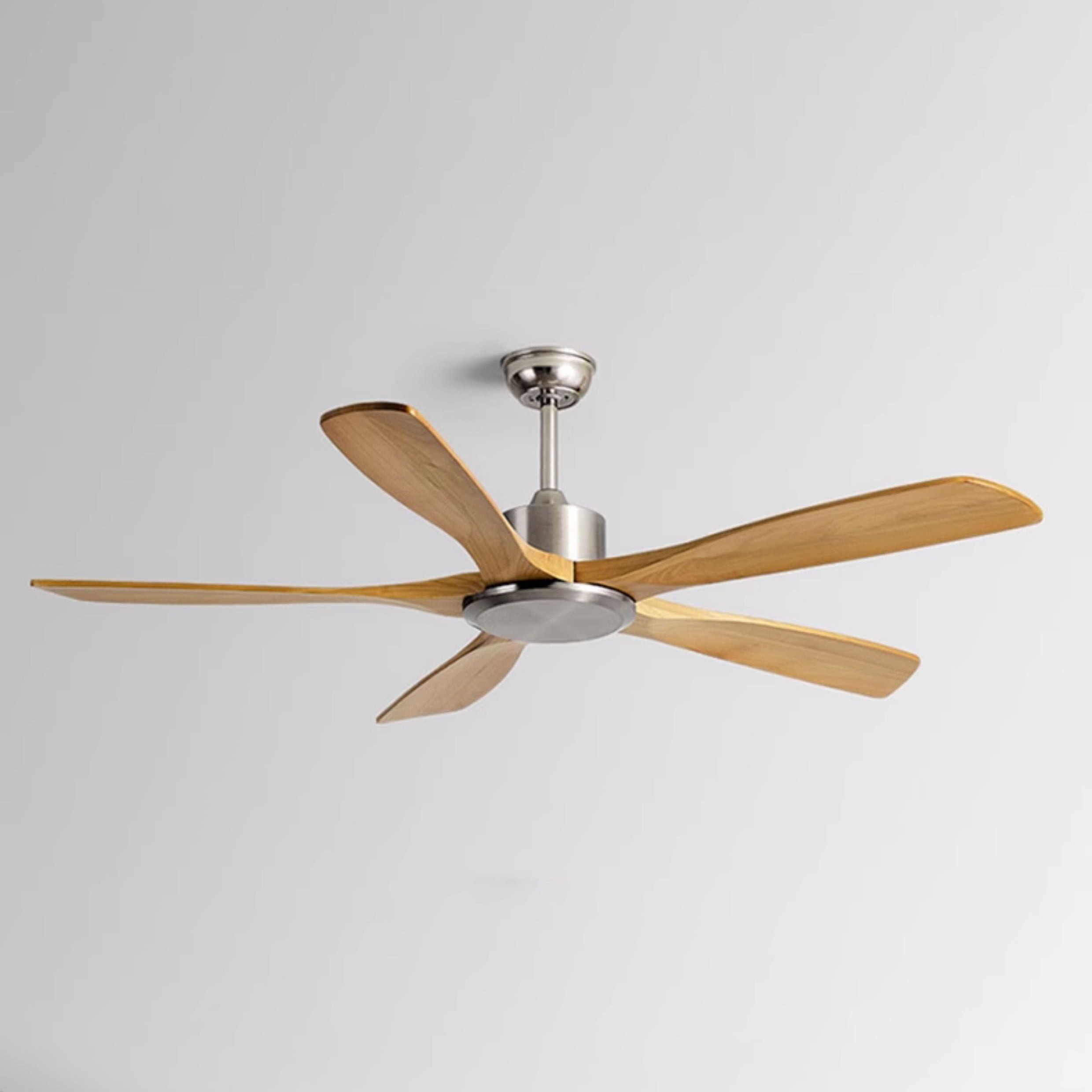 52 Inch Five Oak Blade Quiet Ceiling Fan - Timberline