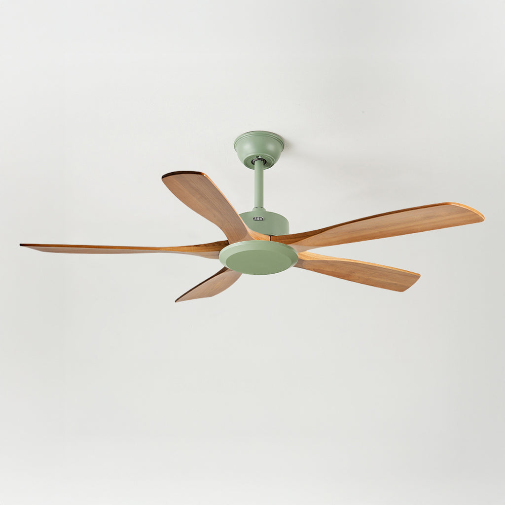 60 Inch Five Oak Blade Quiet Ceiling Fan - Timberline