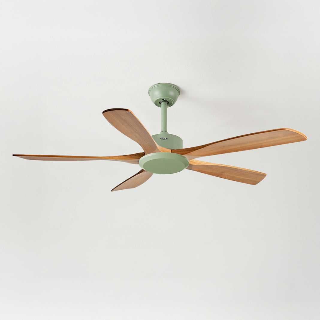 60 Inch Five Oak Blade Quiet Ceiling Fan - Timberline