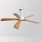 60 Inch Five Oak Blade Quiet Ceiling Fan - Timberline