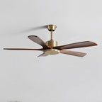 52 Inch Five Walnut Blade Quiet Ceiling Fan - Timberline