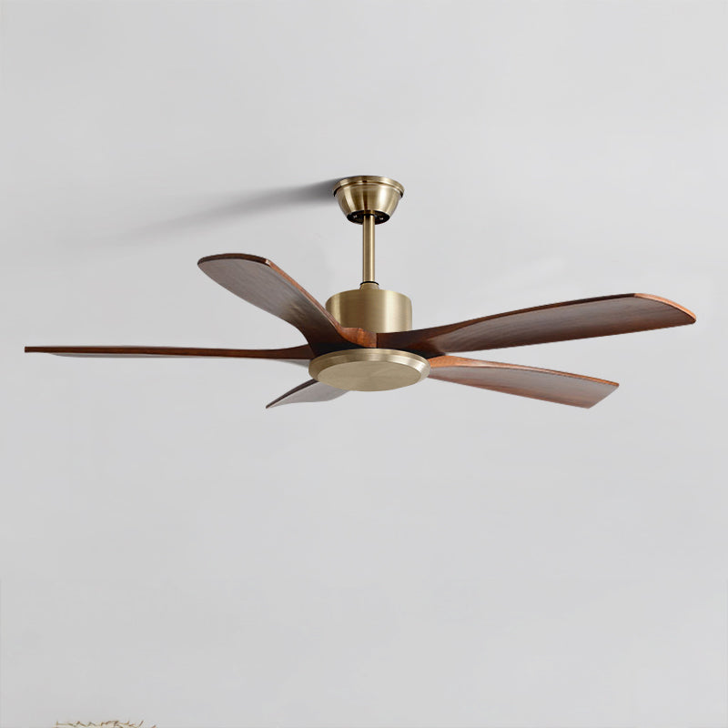 52 Inch Five Walnut Blade Quiet Ceiling Fan - Timberline