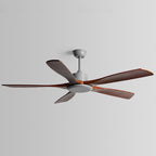 60 Inch Five Walnut Blade Quiet Ceiling Fan - Timberline
