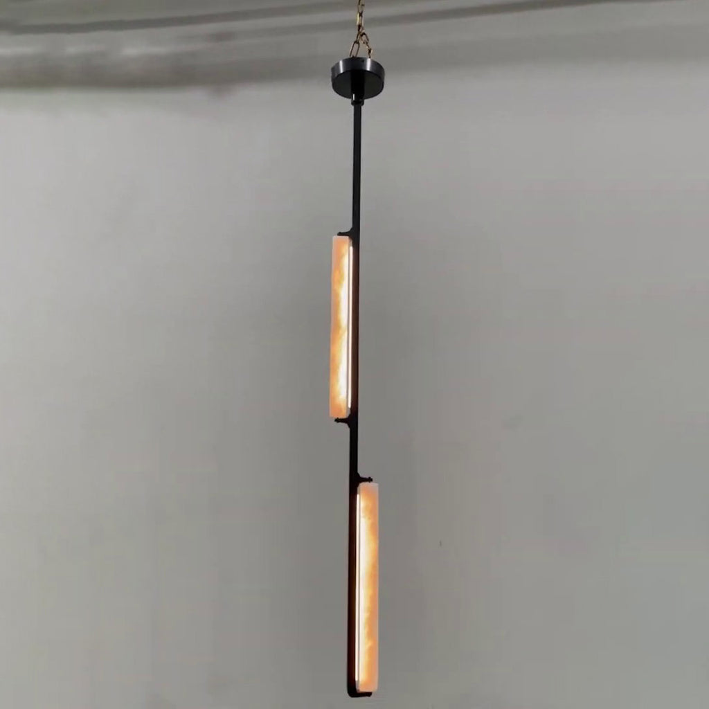 Grand Alabaster Prism Pendant Light - Audubon