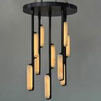 24 Inch Alabaster Prism Cascading Chandelier - Audubon