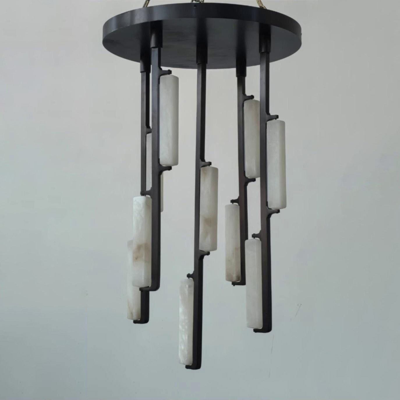 24 Inch Alabaster Prism Cascading Chandelier - Audubon