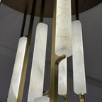 56 Inch Grand Alabaster Prism Cascading Chandelier - Audubon