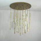 56 Inch Grand Alabaster Prism Cascading Chandelier - Audubon