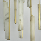56 Inch Grand Alabaster Prism Cascading Chandelier - Audubon