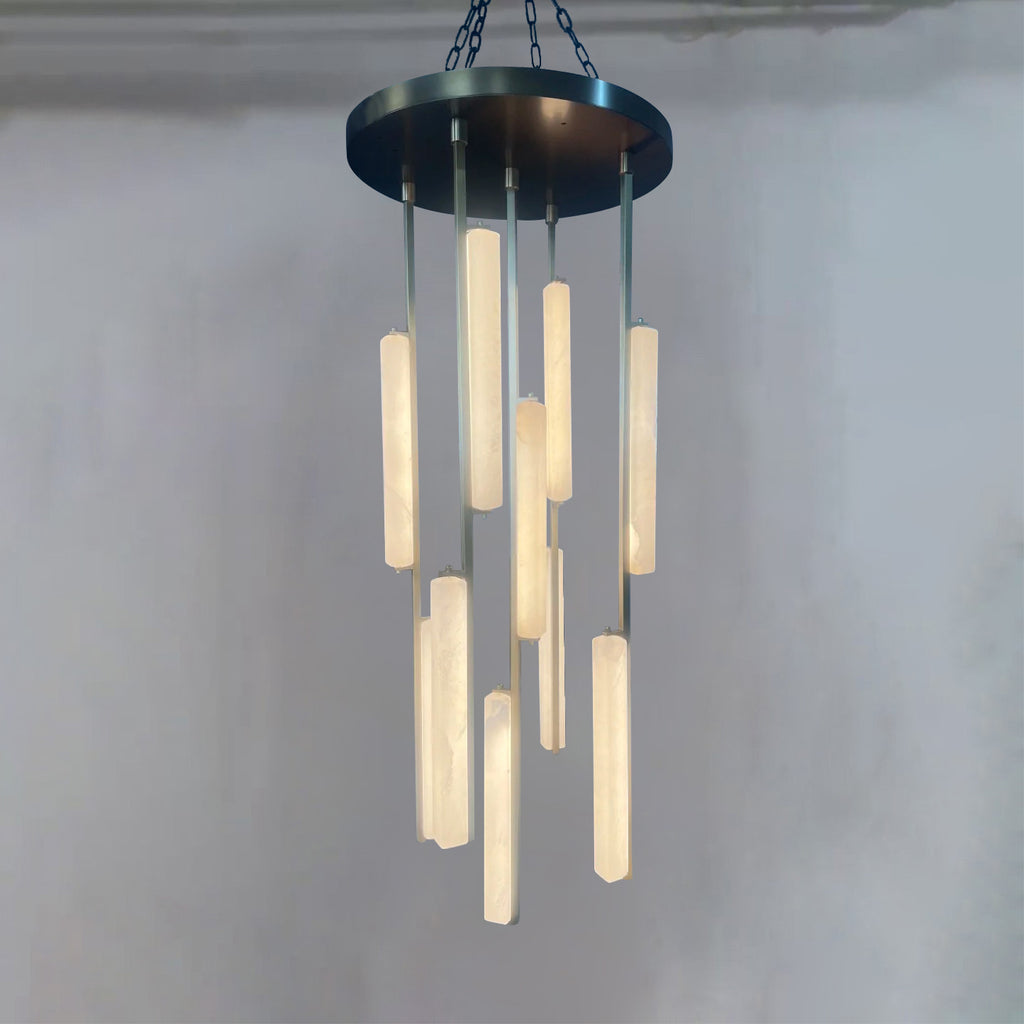 24-Zoll-Hängeleuchte Grand Alabaster Prism Cascading Chandelier – Audubon
