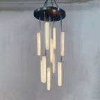 24-Zoll-Hängeleuchte Grand Alabaster Prism Cascading Chandelier – Audubon