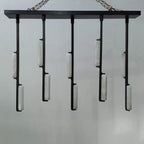 54 Inch Alabaster Prism Linear Chandelier - Audubon